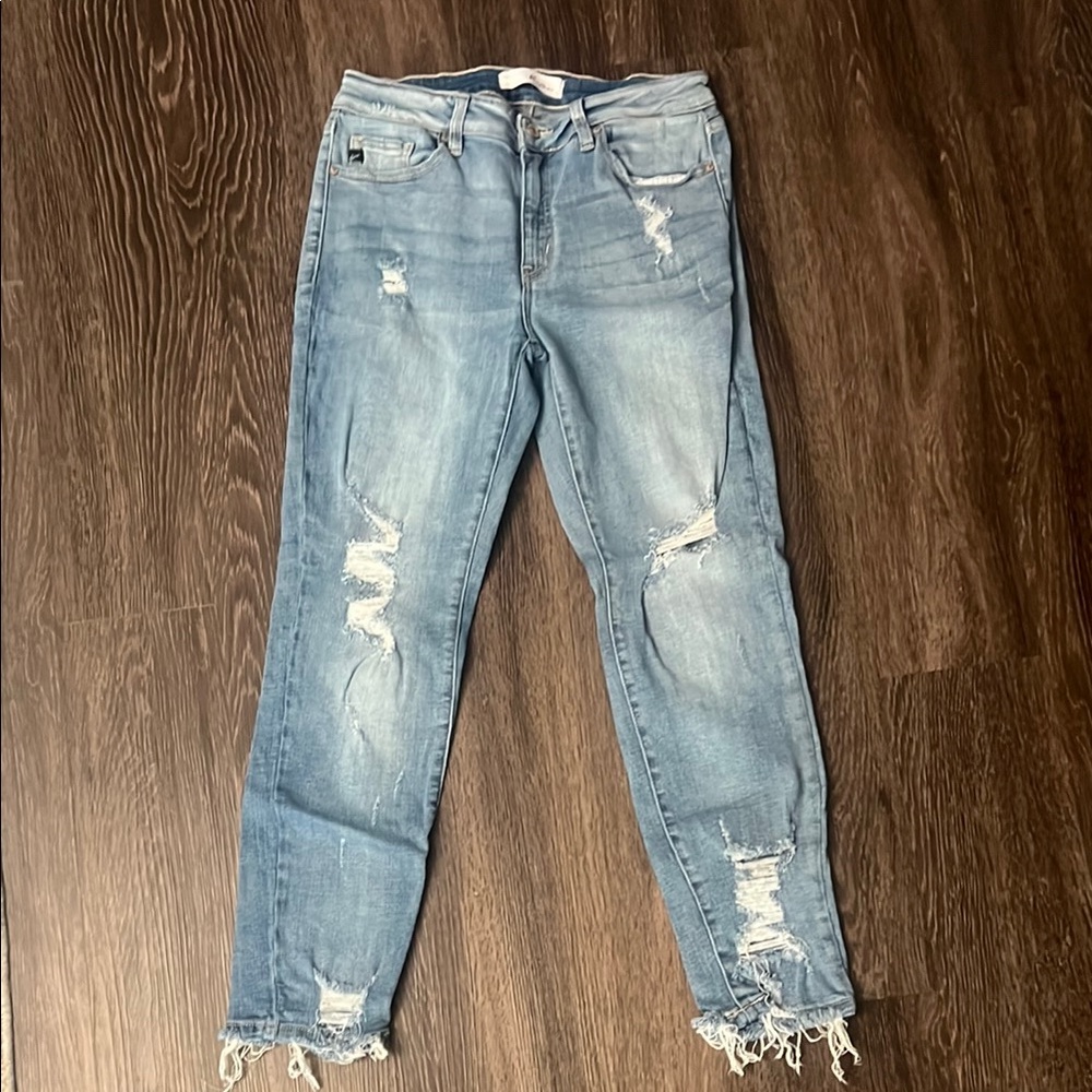 Distressed Blue Women's Jeans